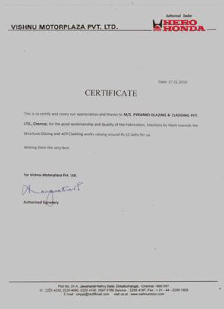Glazing Contractors in Chennai